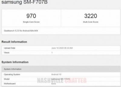 بنچمارک گوشی Galaxy Z Flip 5G با مشخصات جدید در GeekBench دیده شد