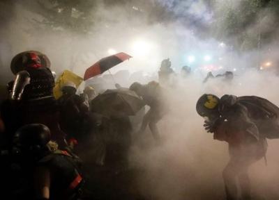 پلیس پرتلند با از سرگیری اعتراضات باز هم اعلام شرایط شورش کرد