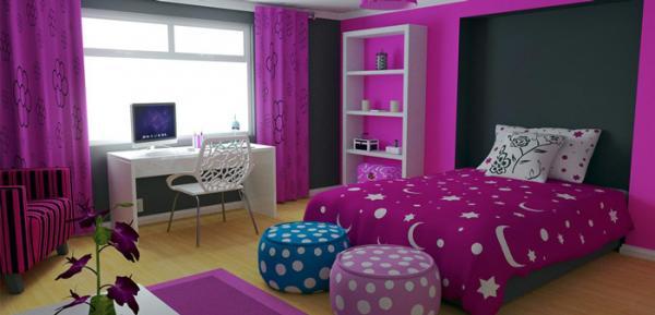 رنگ اتاق دخترانه ، چگونه می توانید یک فضای شاد برای دلبندتان ایجاد کنید!؟